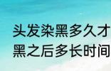 头发染黑多久才能染其他颜色 头发染黑之后多长时间能染其他颜色