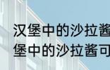 汉堡中的沙拉酱可以用炼乳代替吗 汉堡中的沙拉酱可不可以用炼乳代替