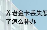 养老金卡丢失怎么办理 养老保险卡丢了怎么补办