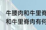 牛腰肉和牛里脊肉有什么不同 牛腰肉和牛里脊肉有何不同