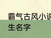 霸气古风小说男主名字 古风儒雅的男生名字